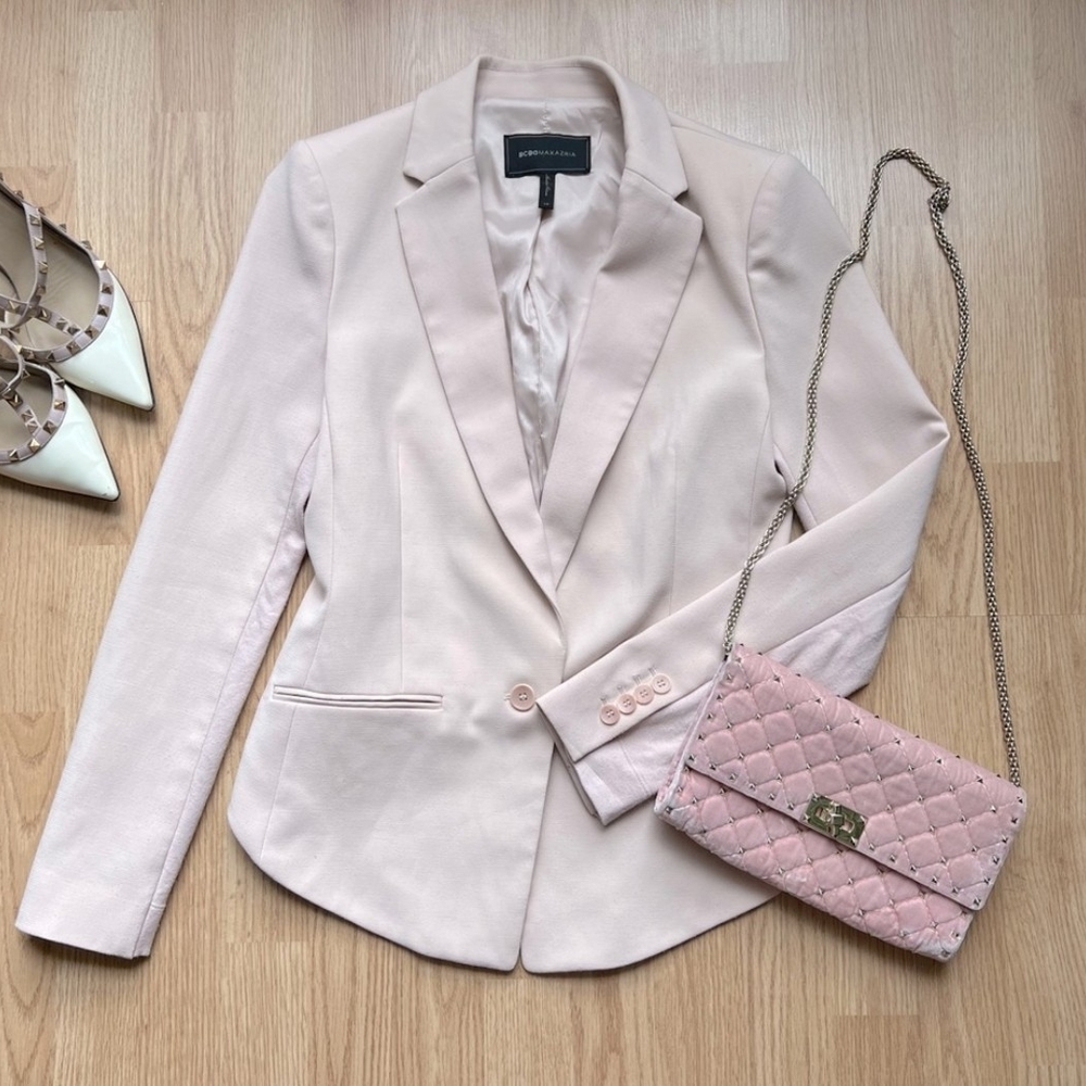 BCBG MAXAZRIA Women's Pink Blazer